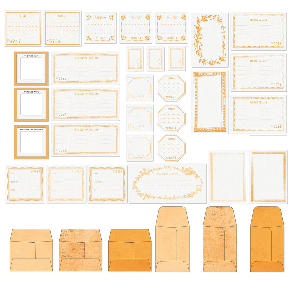 49 and Market Color PEACH Envelope Bits 37pc