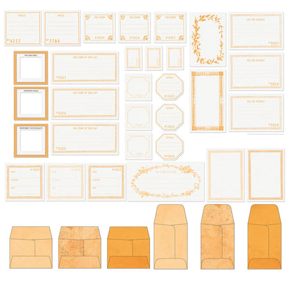 49 and Market Color PEACH Envelope Bits 37pc