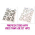 Pinkfresh Studio HAPPY VIBES Stamp & Die Set 14pcs