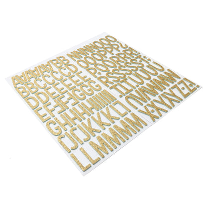 Thickers Amy Tangerine Sunshine &amp; Good Times SHINE ON Gold Glitter Foam Letter Stickers