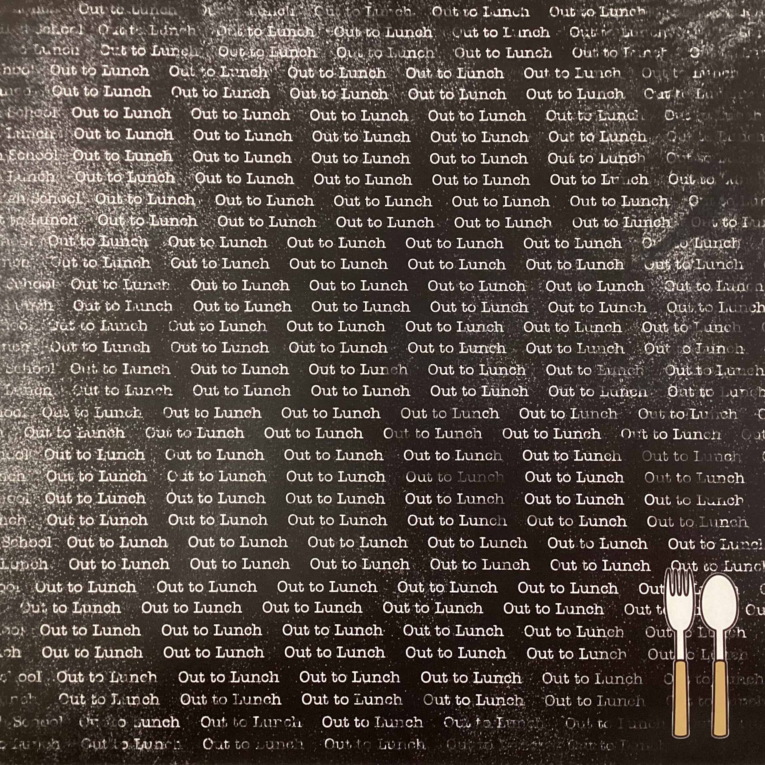 Scrapbooksrus OUT TO LUNCH FORK AND SPOON 12"X12" Scrapbook Paper