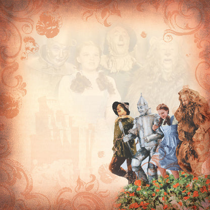 Paper House THE WIZARD OF OZ 12"X12" Scrapbook Paper Pack