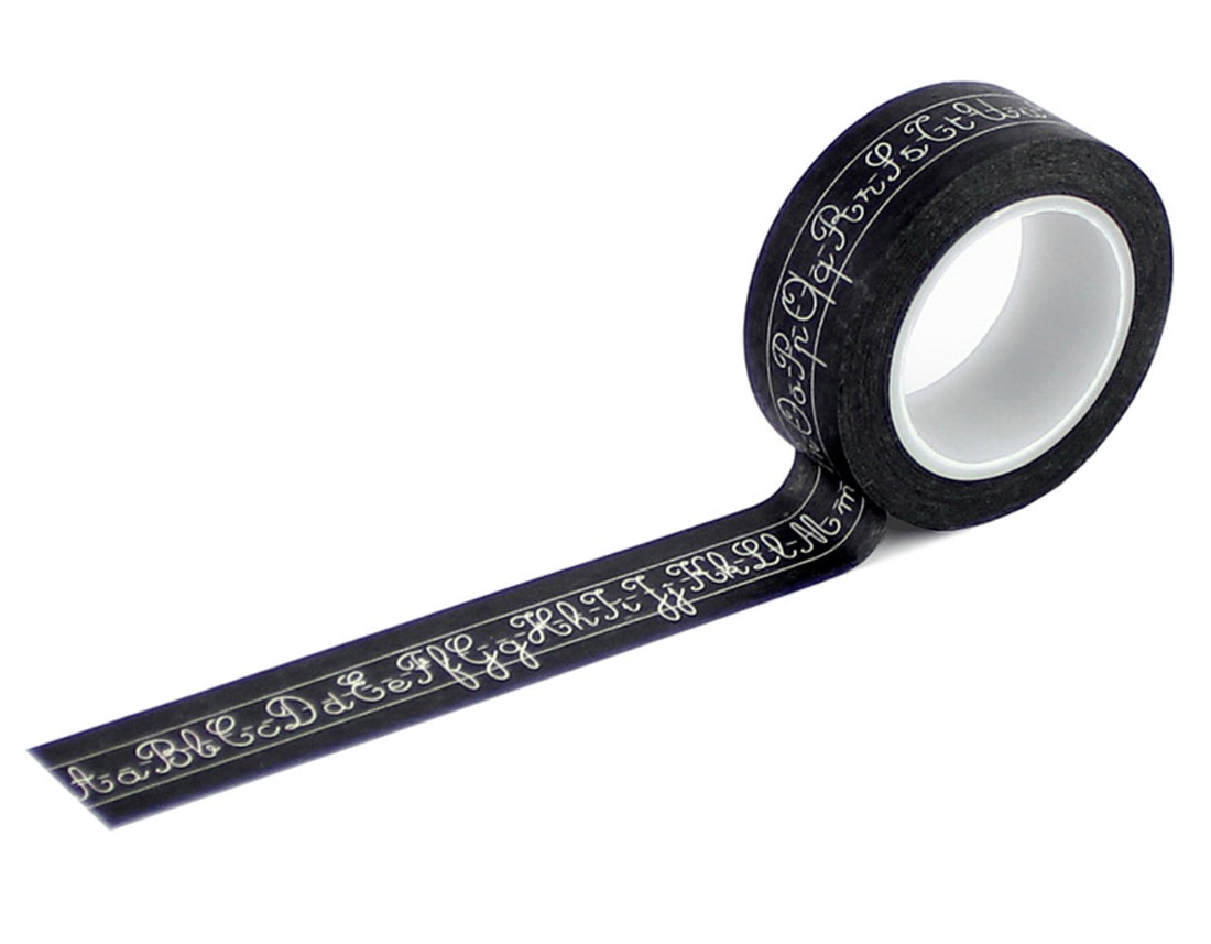 Echo Park Off To School CURSIVE ALPHABET Washi Tape 30 Feet