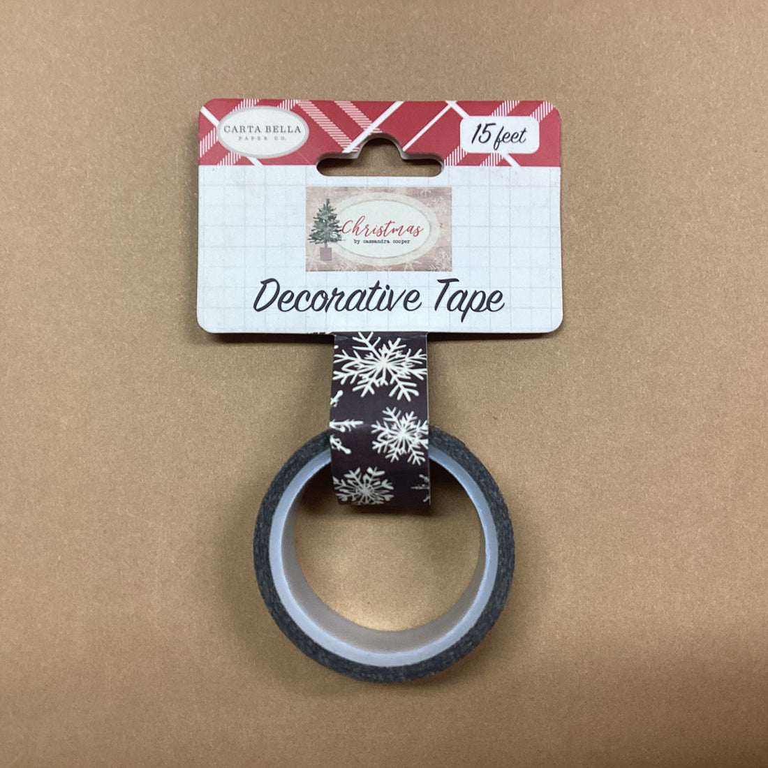 Carta Bella Christmas CHALKBOARD SNOWFLAKES WASHI TAPE