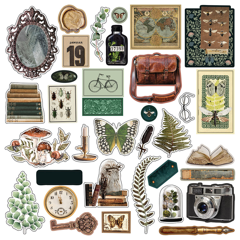 Prima Nature Academia EPHEMERA 4.5"X6” 70pc Diecuts