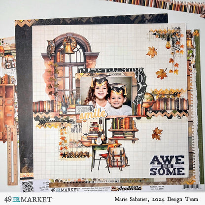 49 and Market ACADEMIA Washi Sheets 2pc