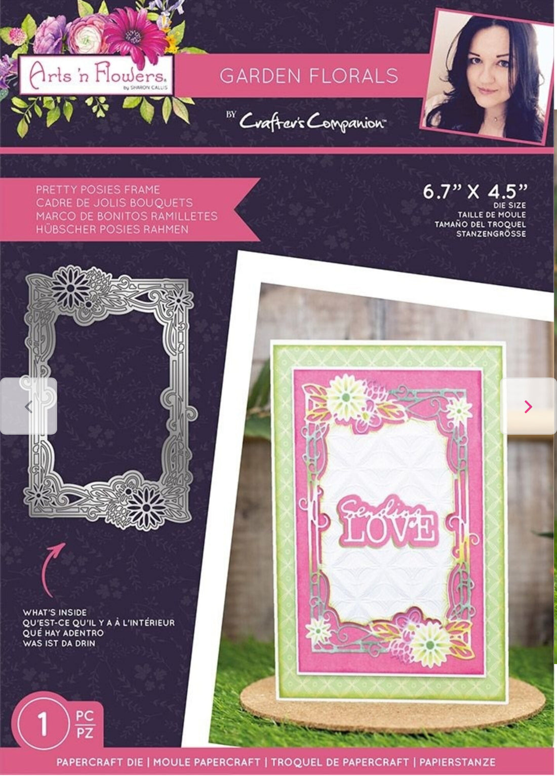 Crafter’s Companion Garden Florals PRETTY POSIES FRAME Die 1pc