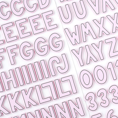 Thickers Pebbles COOL GIRL Alpha Foam Letter Stickers