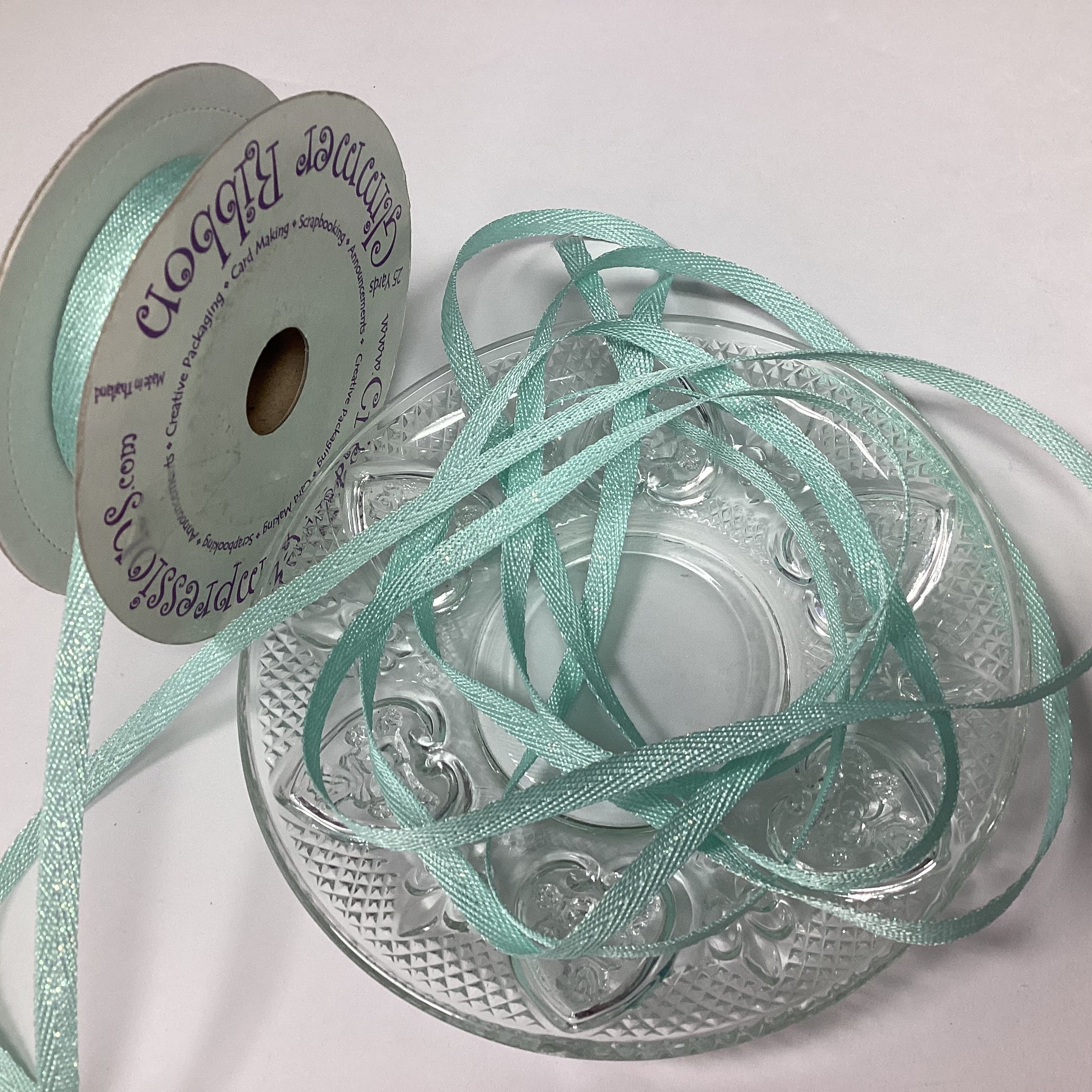 Creative Impressions 1/4” GLIMMER RIBBON 1 yard yd