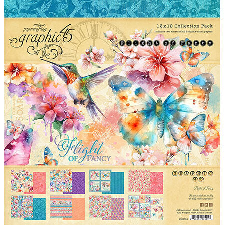 Graphic 45 FLIGHT OF FANCY 12X12 Collection Pack