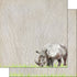 Scrapbook Customs SAFARI RHINO 12"X12" Scrapbook Paper