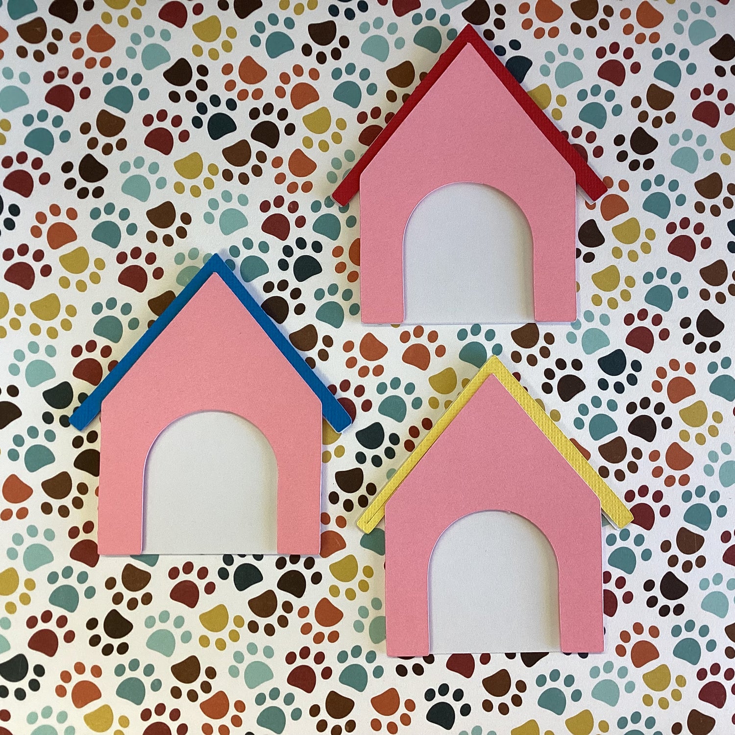 Scrapbooksrus DOGHOUSE Diecut Dog Puppy House Scrapbook Die Cuts