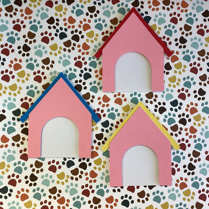 Scrapbooksrus DOGHOUSE Diecut Dog Puppy House Scrapbook Die Cuts
