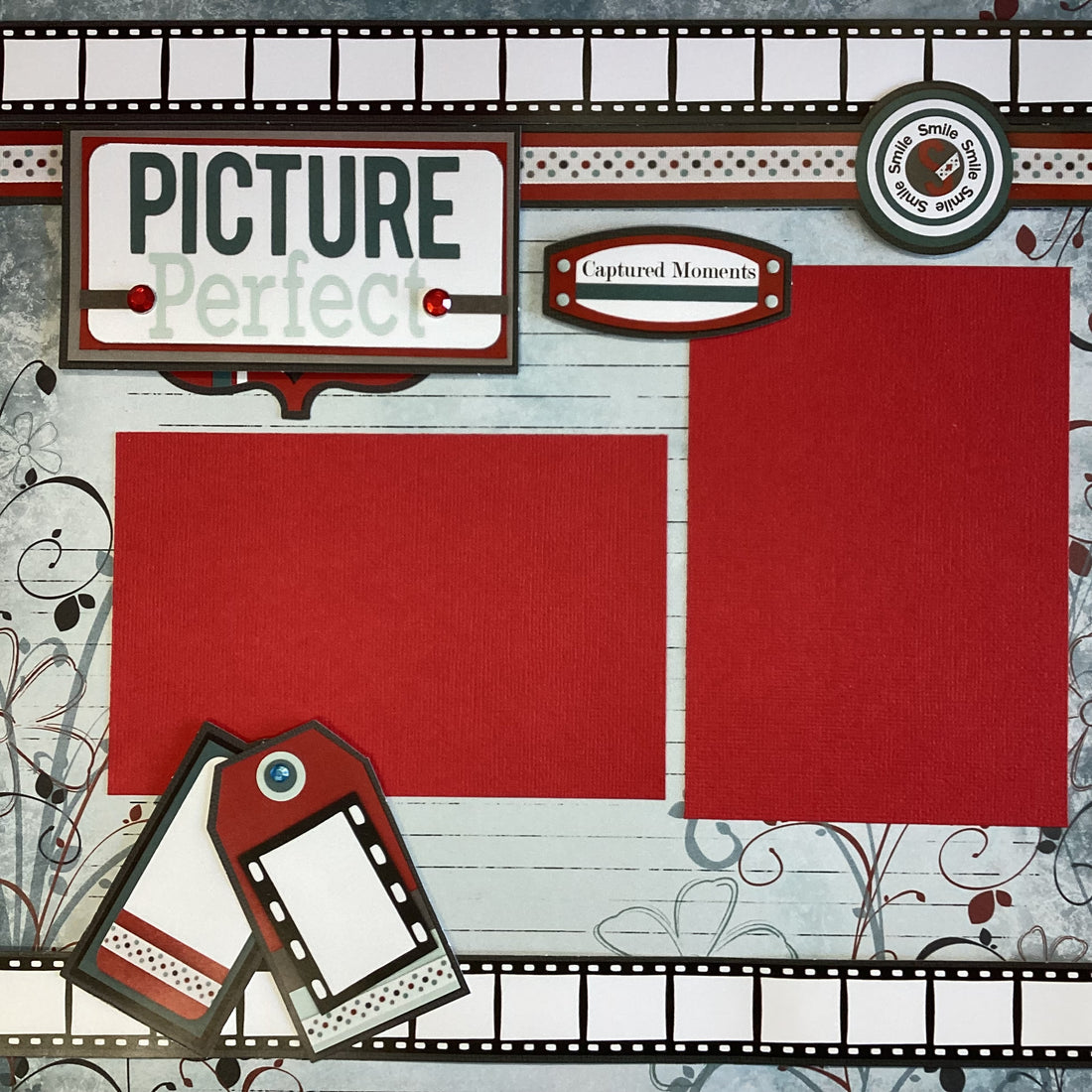 Storytellers Page Kit PICTURE PERFECT (2) 12X12 Scrapbook Layouts