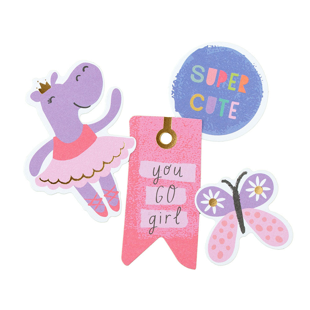 Pebbles COOL GIRL Icon Ephemera 74pc