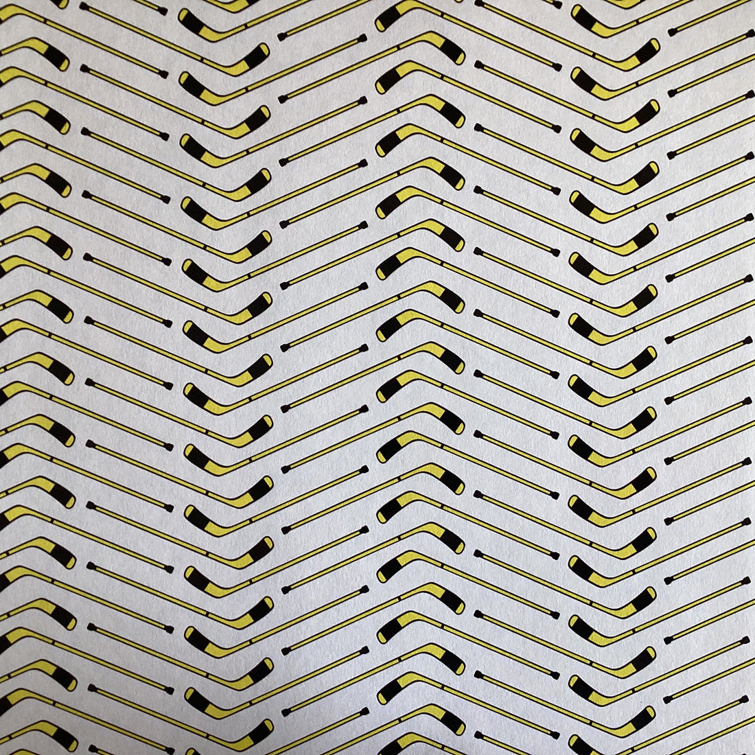 Scrapbook Customs HOCKEY NEON YELLOW 12"X12" Scrapbook Paper