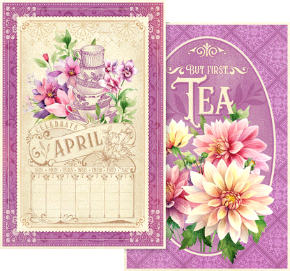 Graphic 45 SEASON TO CELEBRATE Calendar Ephemera Cards