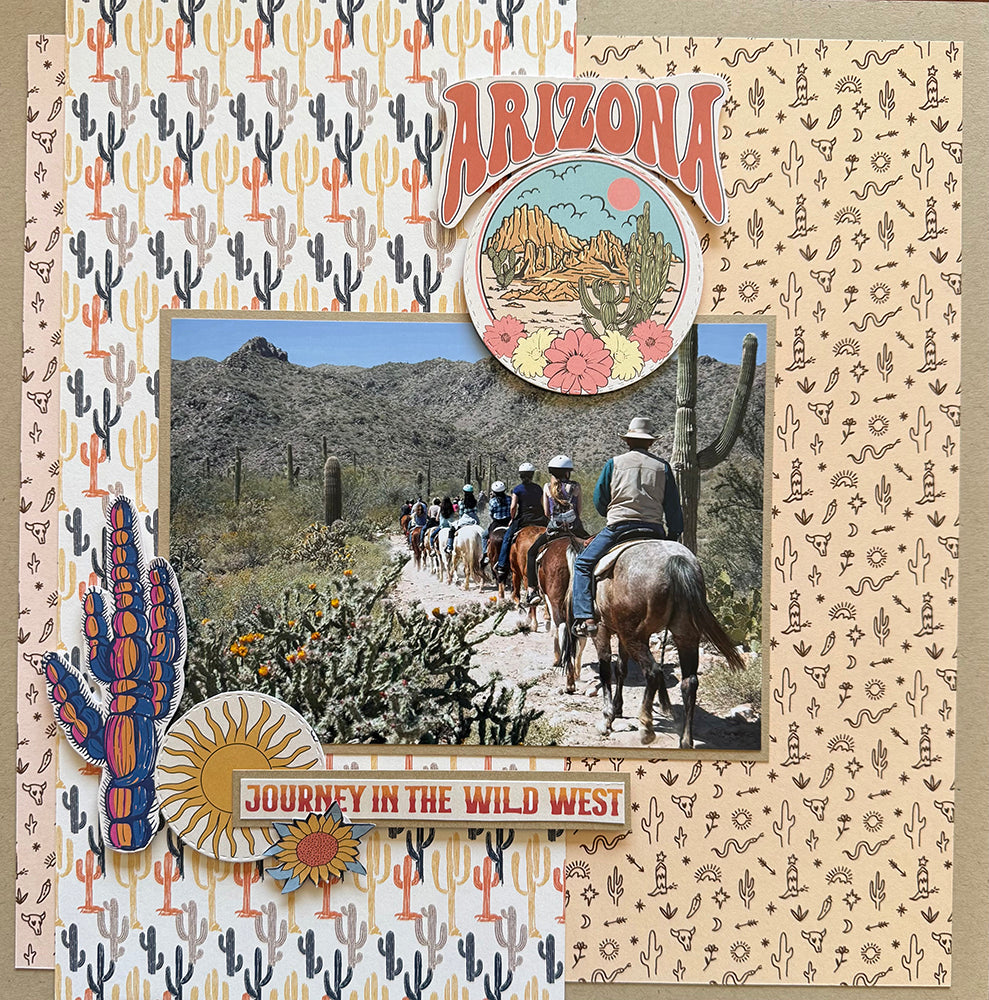 Reminisce DESERT DREAMS 12&quot;X12&quot; Scrapbook Kit 9pc
