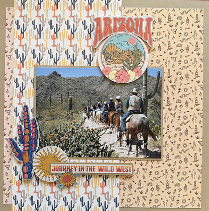 Reminisce DESERT DREAMS 12&quot;X12&quot; Scrapbook Kit 9pc