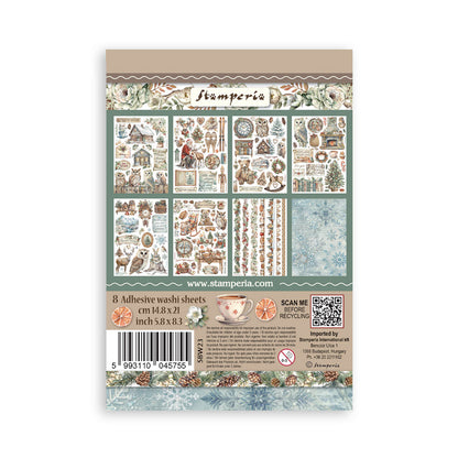 Stamperia THE OWL’S HOUSE WASHI PAD 8 Sheets