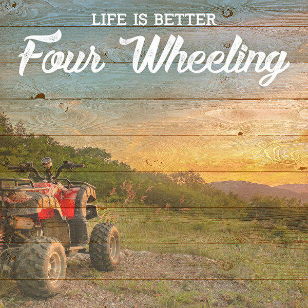 Life Is Better 4 WHEELING KIT 5pc Scrapbook Papers Stickers