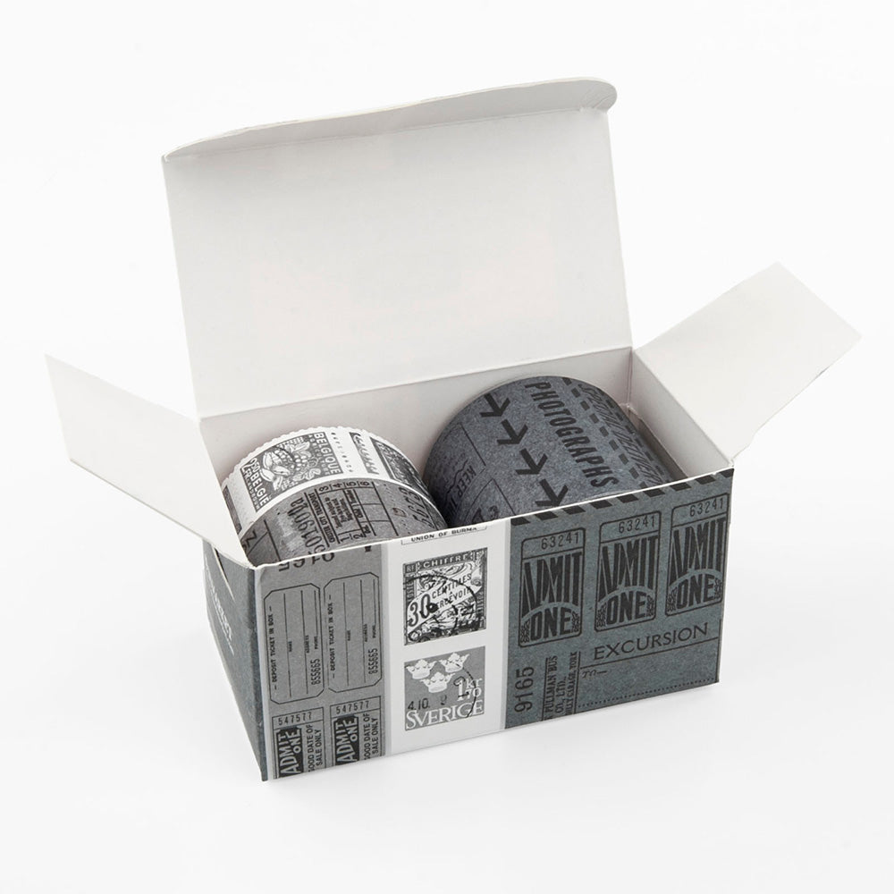 49 and Market Vintage Bits TICKET ESSENTIALS PEWTER Perforated Tickets &amp; Stamps 3 Rolls