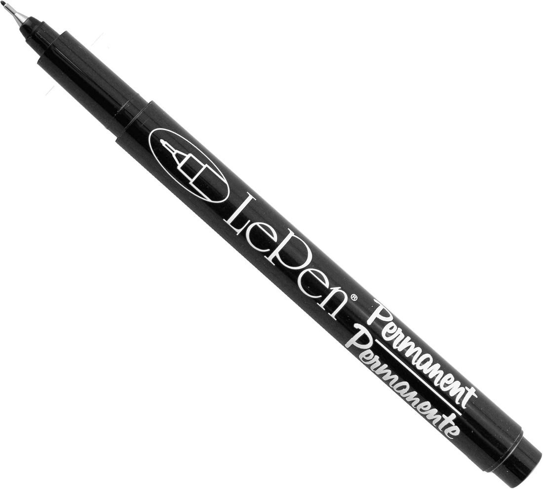 Marvy Uchida LePen BLACK Extra Fine Point Permanent Alcohol Marker