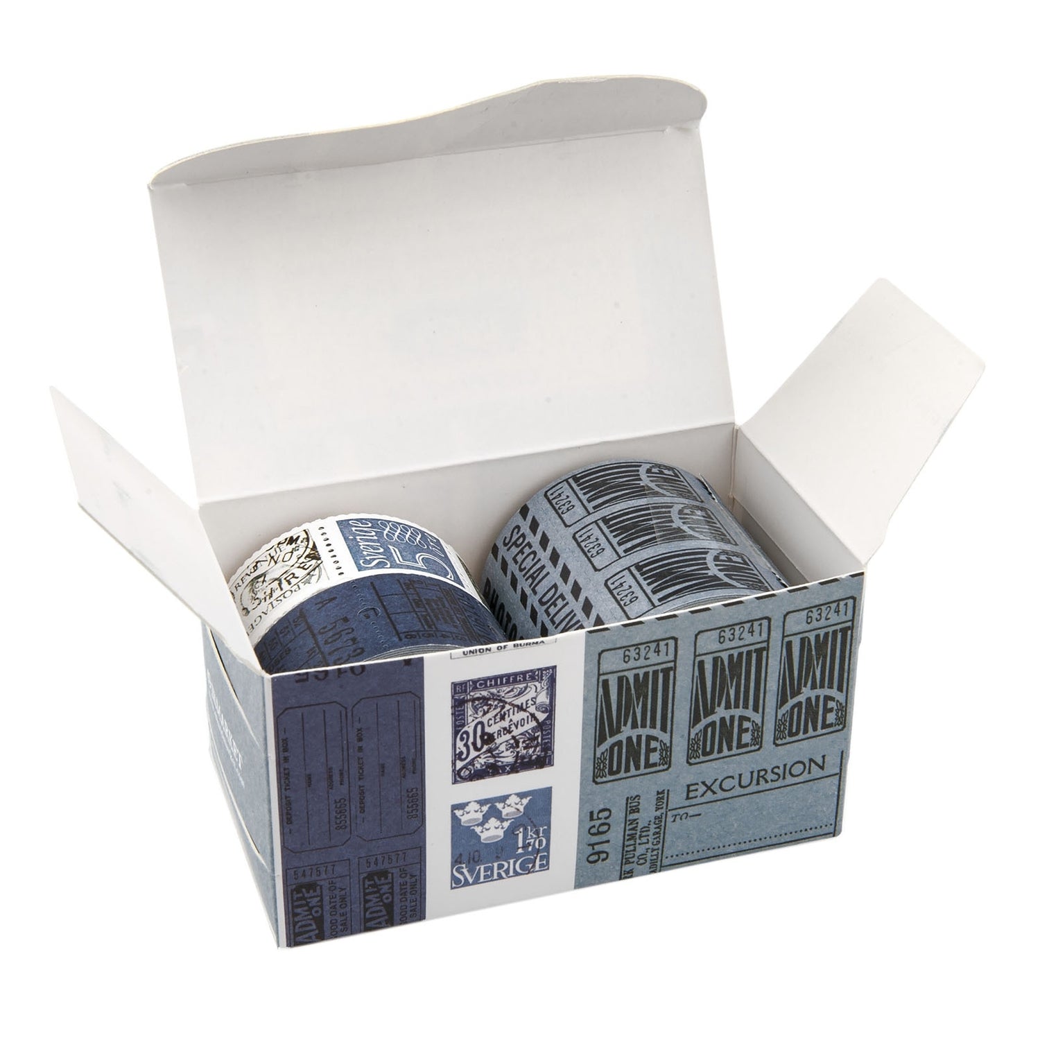 49 and Market Vintage Bits TICKET ESSENTIALS MARINER Perforated Tickets &amp; Stamps 3 Rolls @Scrapbooksrus