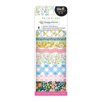 Paige Evans HAPPY HAVEN Washi Tape Rolls 8pc
