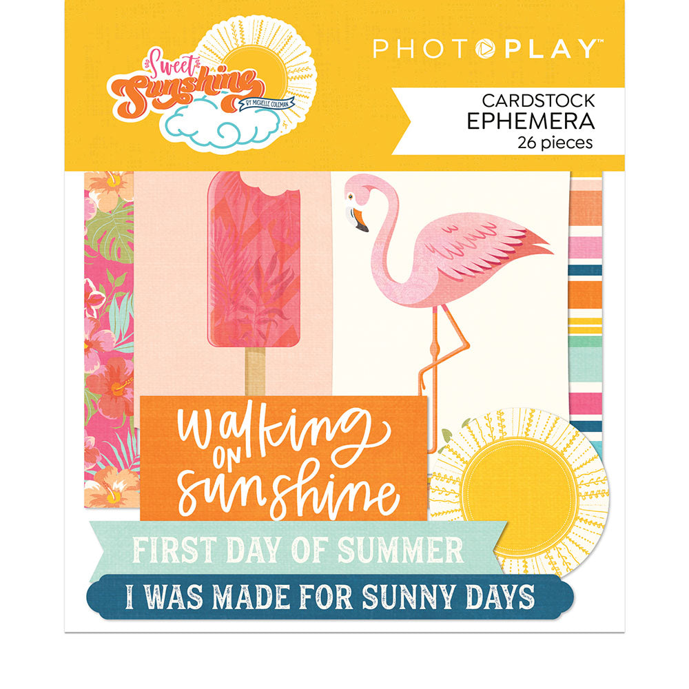 Photoplay SWEET SUNSHINE Cardstock Ephemera 26pc