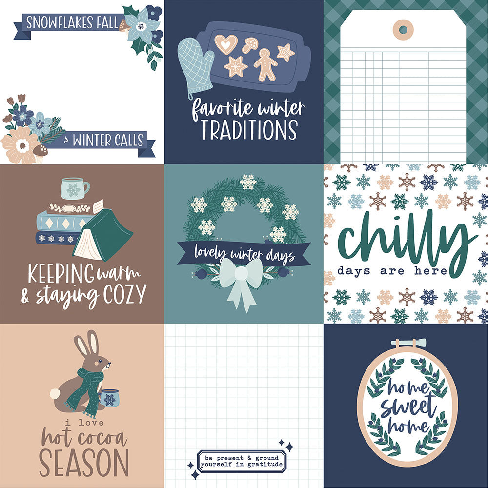 Echo Park SNOW DAY 12&quot;X12&quot; Scrapbook Paper