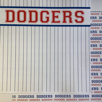 Scrapbooksrus DODGERS BASEBALL 12&quot;X12&quot; Scrapbook Paper Kit 12 Sheets