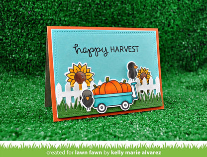 Lawn Fawn HAPPY HARVEST Stamp &amp; Die Set