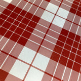 INITIAL PLAID Red White 12”X12” Scrapbook Paper
