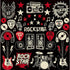 Reminisce ROCKSTAR 12"X12" DieCut Stickers 55pc