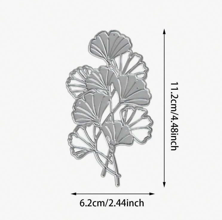 Metal Craft Die GINKO LEAF 1pc Scrapbooksrus