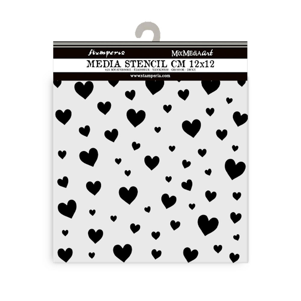 Stamperia Timeless HEARTS Mix Media Stencil