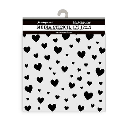 Stamperia Timeless HEARTS Mix Media Stencil