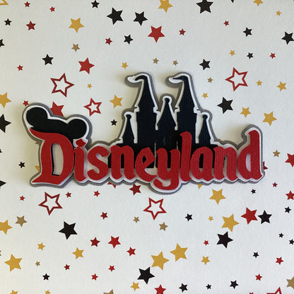 Disney DISNEYLAND Castle Title Diecut