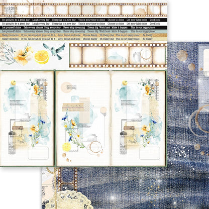 Asuka Studio GOOD LIFE SHINE 12”X12” Scrapbook Paper Pack 12pc