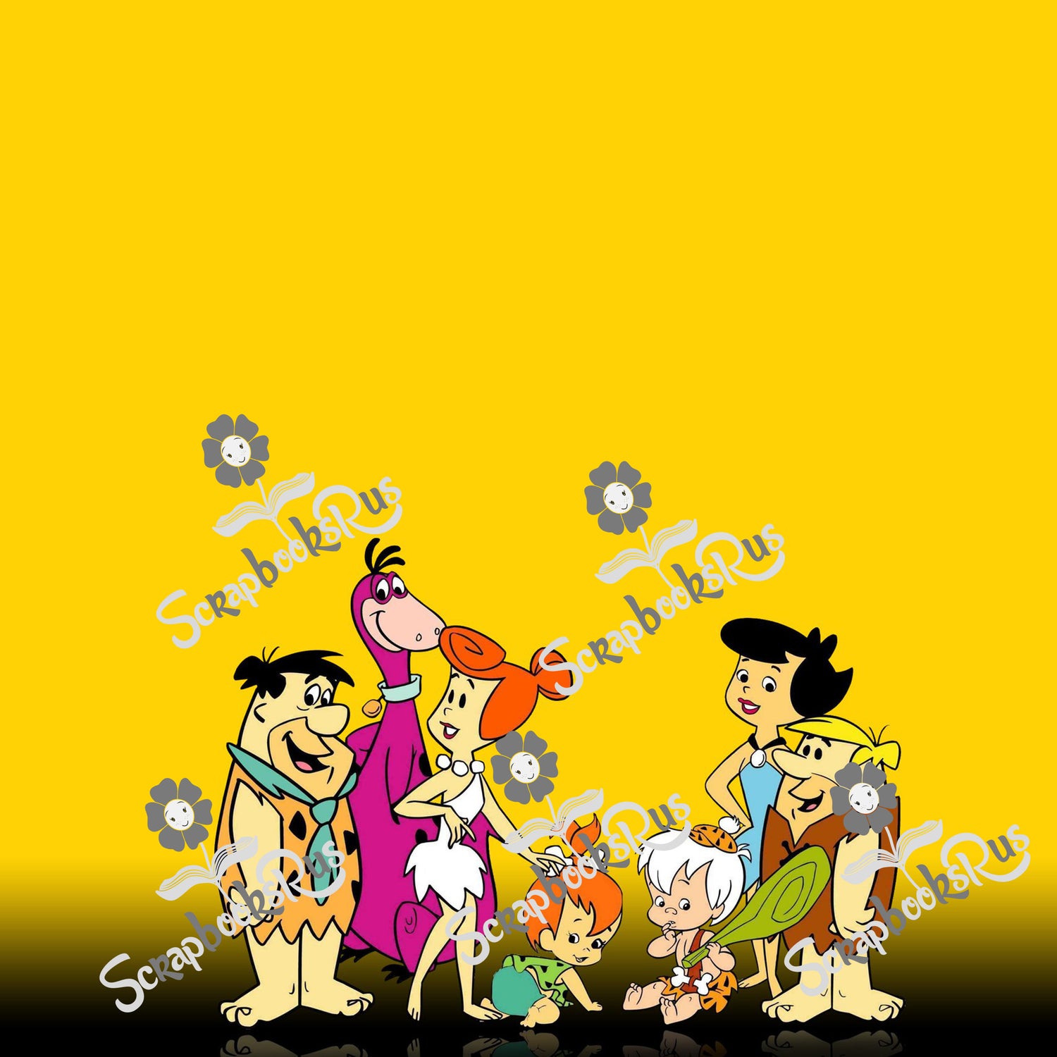 Flintstones Yabba Dabba 12&quot;X12” Scrapbook Paper Pack