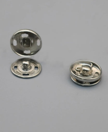 Metallic SNAP FASTENERS 20pc Hidden Button