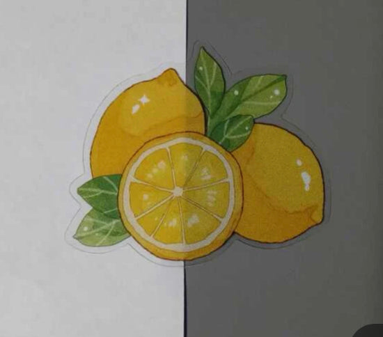 Tropical Palm Trees and Lemons Clear Diecuts Junk Journal Pack 15pc