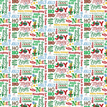 Photoplay Santa Please Stop Here CHRISTMAS COUNTDOWN 12X12 Scrapbook Paper