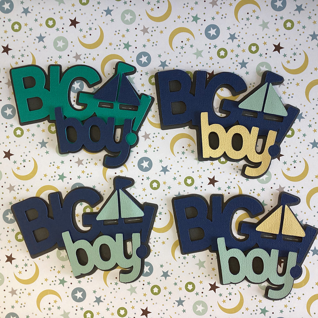 Scrapbooksrus BIG BOY Diecut Boy Scrapbook Die Cut Embellishments