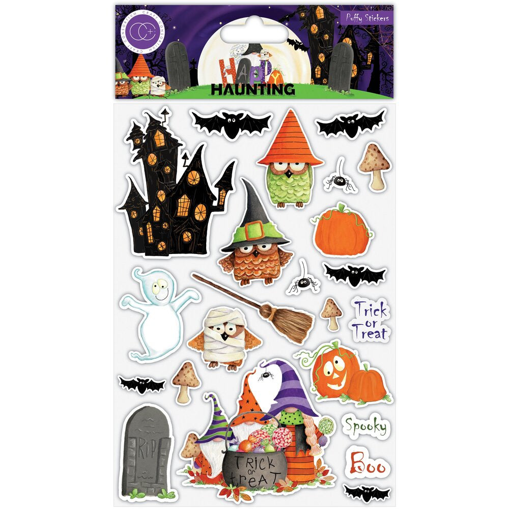 Craft Consortium HAPPY HAUNTING Puffy Stickers 23pc