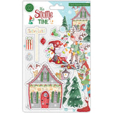 Craft Consortium It’s Snome Time 2 NORTHERN LIGHTS Clear Polymer Stamps 11pc