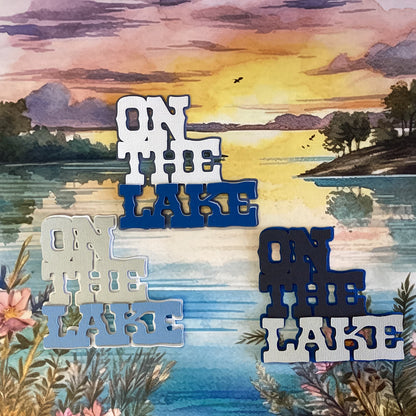 Scrapbooksrus DieCut ON THE LAKE 3D 3.5” Die Cut Embellishment