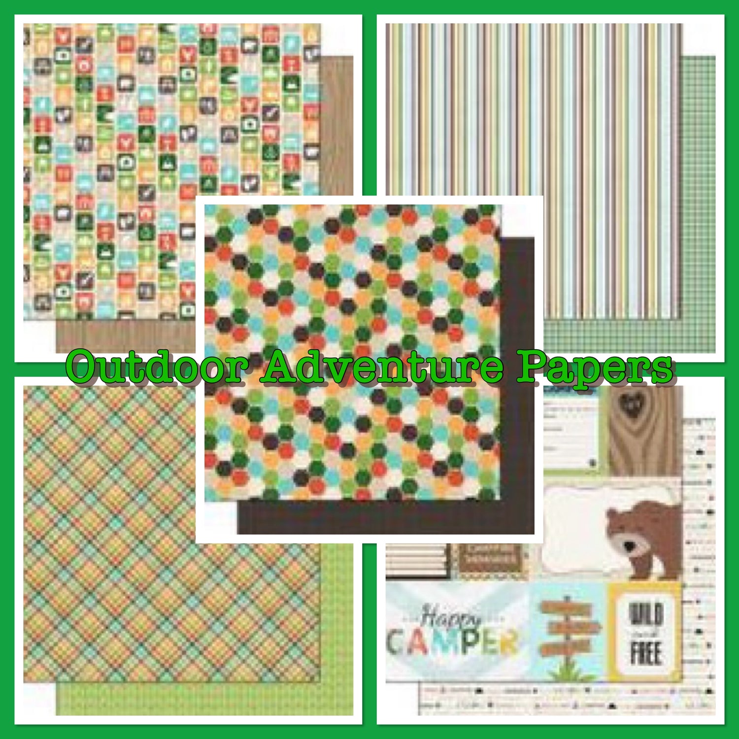 Scrapbook Customs OUTDOOR ADVENTURE 12&quot;X12&quot; Paper