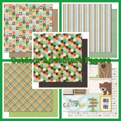 Scrapbook Customs OUTDOOR ADVENTURE 12&quot;X12&quot; Paper